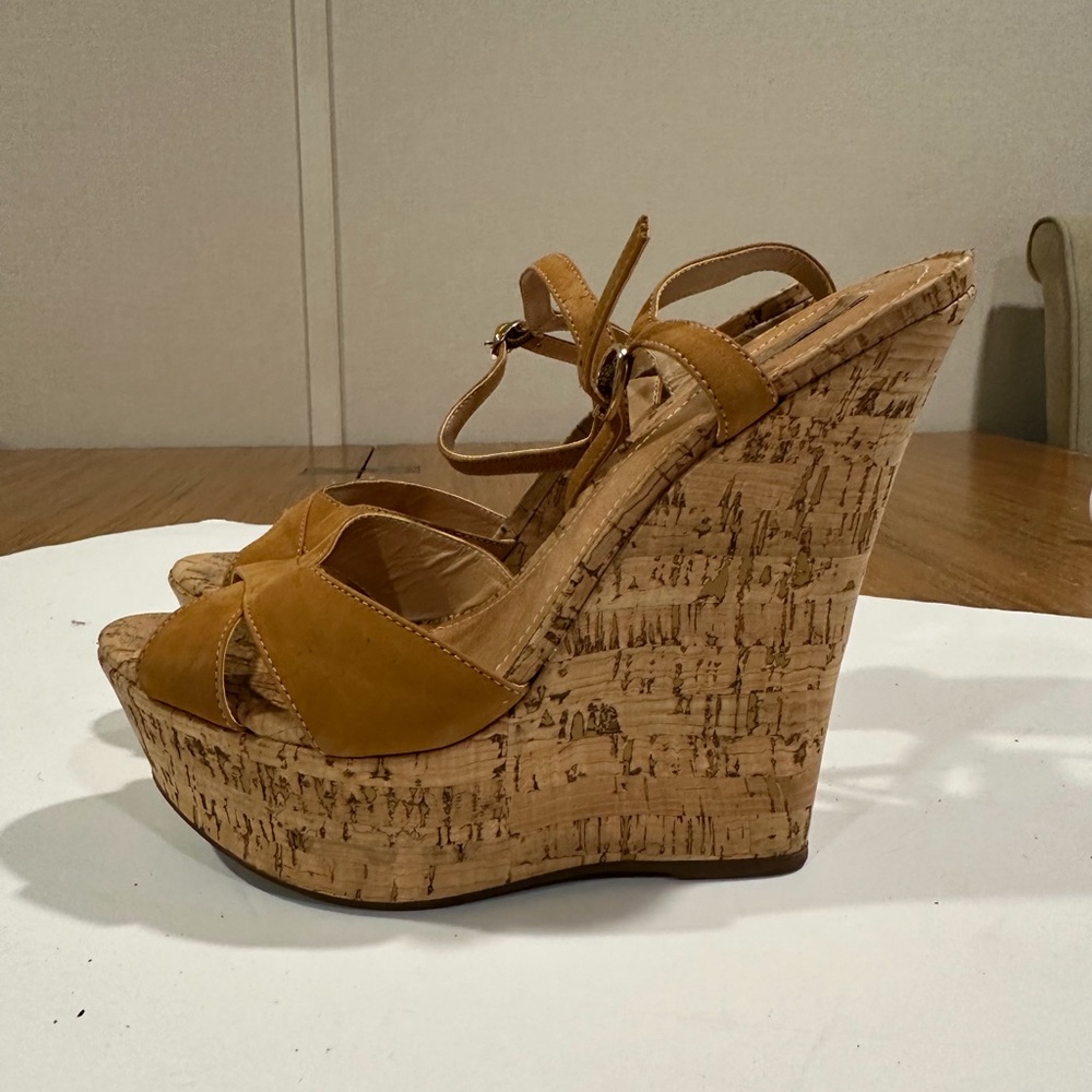 SCHUTZ Cork Tan Wedge SIze 9